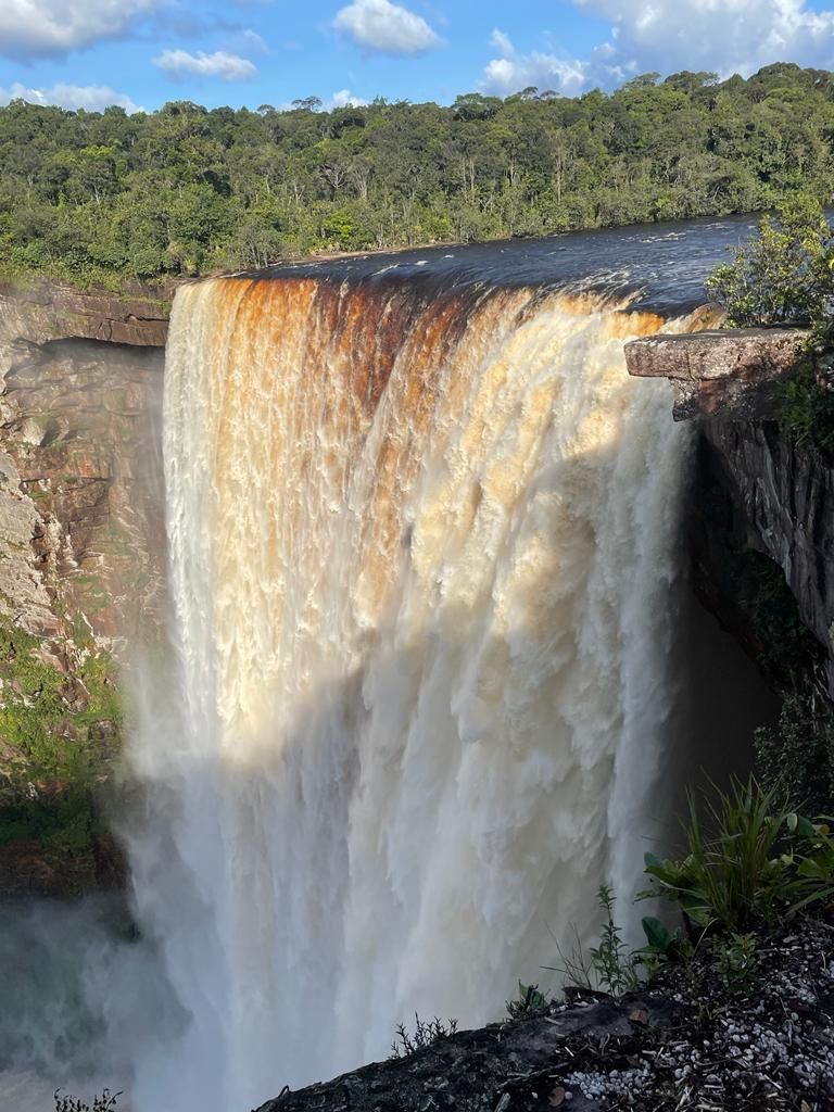 Kaieteur Falls — golden cascade plunging into the gorge