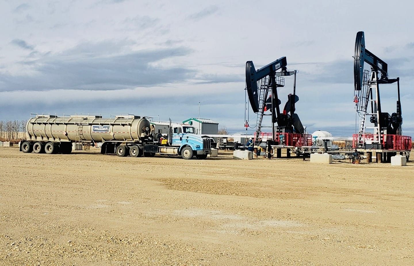 Kaieteur Logistics tanker truck at oil site